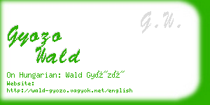 gyozo wald business card